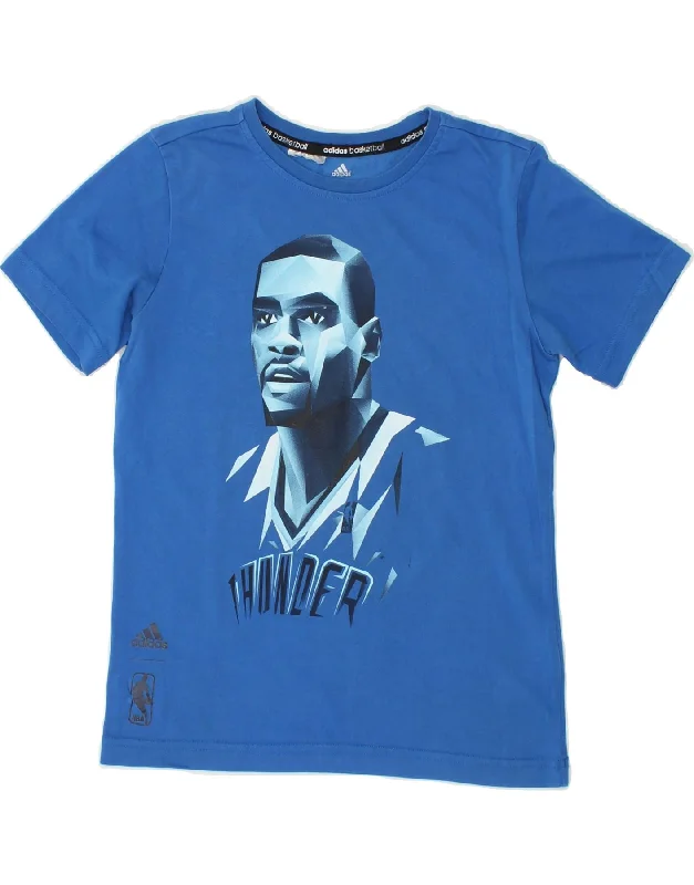 Breathable Men's Mesh TopsADIDAS Boys Durant 35 Graphic T-Shirt Top 9-10 Years Blue Cotton Breathable Men's Mesh TopsADIDAS Boys Durant 35 Graphic T-Shirt Top 9-10 Years Blue Cotton