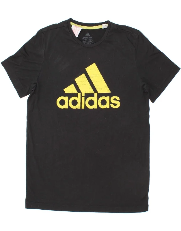 Men's Shirts with Elastic WaistbandsADIDAS Boys Graphic T-Shirt Top 13-14 Years Black Polyester Men's Shirts with Elastic WaistbandsADIDAS Boys Graphic T-Shirt Top 13-14 Years Black Polyester