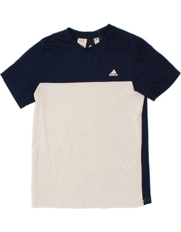 Men's Shirts with Hook-and-Loop ClosuresADIDAS Boys Graphic T-Shirt Top 13-14 Years Navy Blue Colourblock Men's Shirts with Hook-and-Loop ClosuresADIDAS Boys Graphic T-Shirt Top 13-14 Years Navy Blue Colourblock