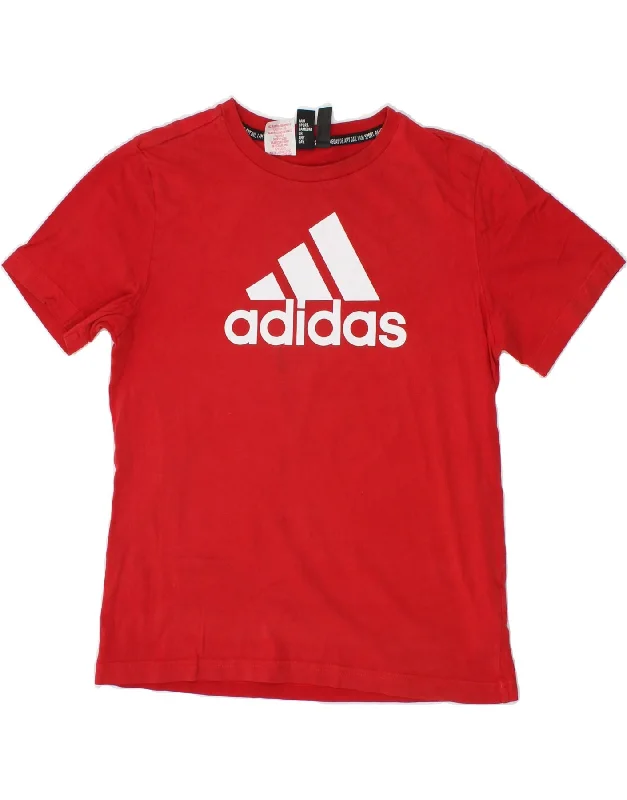 Elegant Men's Dress ShirtsADIDAS Boys Graphic T-Shirt Top 13-14 Years  Red Cotton