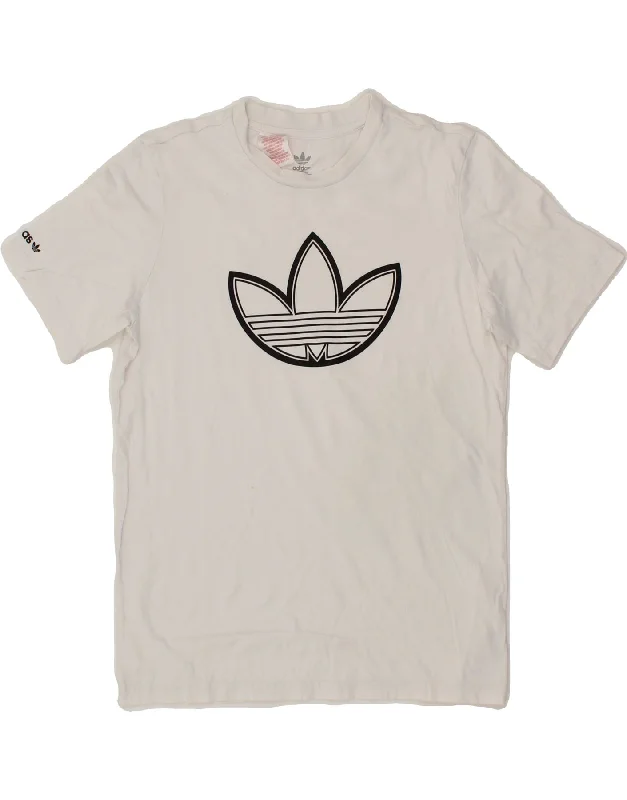 Versatile Men's Tank TopsADIDAS Boys Graphic T-Shirt Top 13-14 Years White Cotton