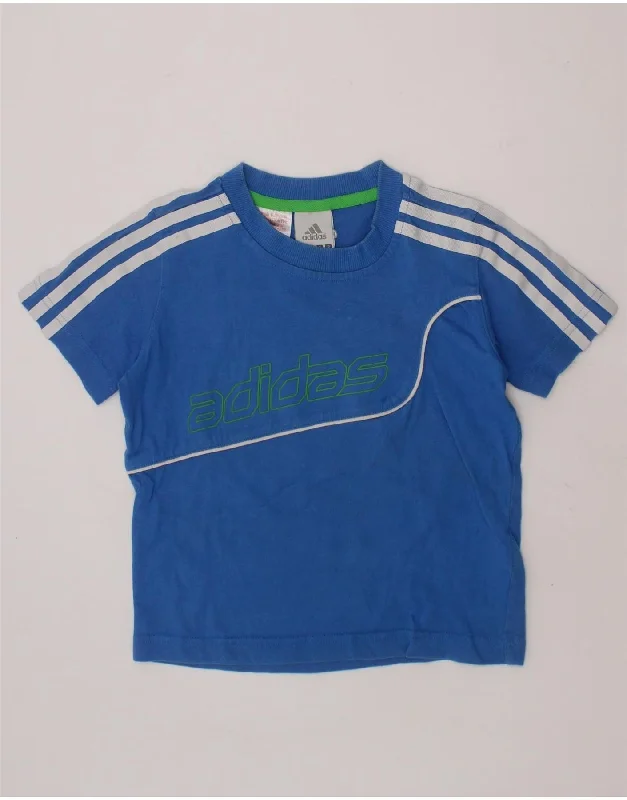 Men's Shirts with Patch PocketsADIDAS Boys Graphic T-Shirt Top 5-6 Years Navy Blue Cotton