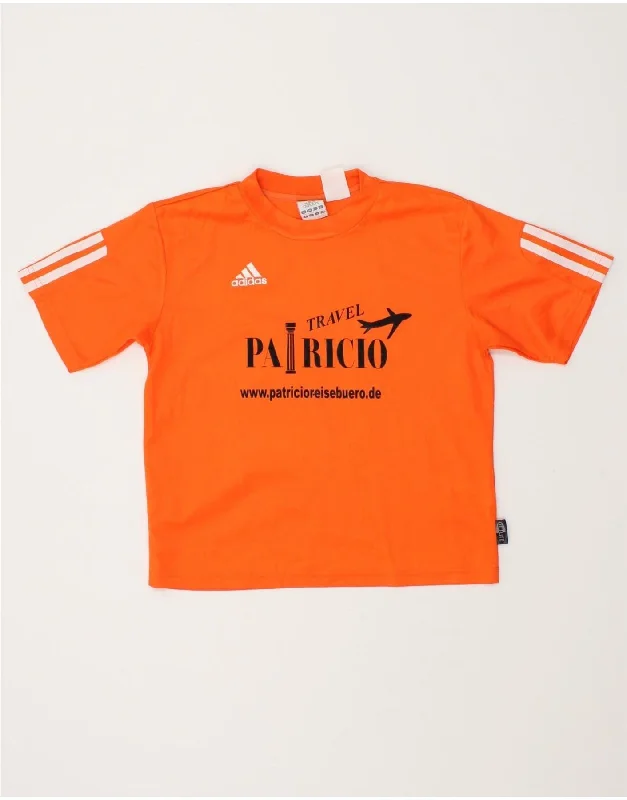 Men's Performance Shirts for SportsADIDAS Boys Graphic T-Shirt Top 9-10 Years Orange Polyester Men's Performance Shirts for SportsADIDAS Boys Graphic T-Shirt Top 9-10 Years Orange Polyester