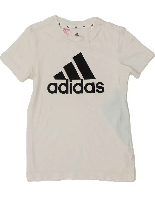 Men's Shirts with Embellished HemlinesADIDAS Boys Graphic T-Shirt Top 9-10 Years White Cotton Men's Shirts with Embellished HemlinesADIDAS Boys Graphic T-Shirt Top 9-10 Years White Cotton
