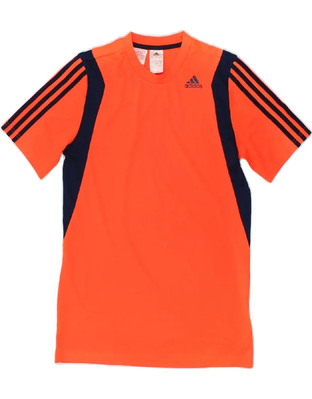 Men's Unique and Designer TopsADIDAS Boys T-Shirt Top 15-16 Years Orange Polyester