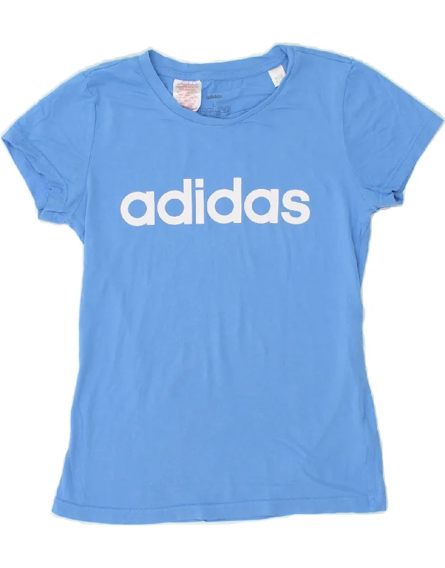 Men's Shirts with Pleated HemlinesADIDAS Girls Graphic T-Shirt Top 13-14 Years Large Blue Cotton Men's Shirts with Pleated HemlinesADIDAS Girls Graphic T-Shirt Top 13-14 Years Large Blue Cotton