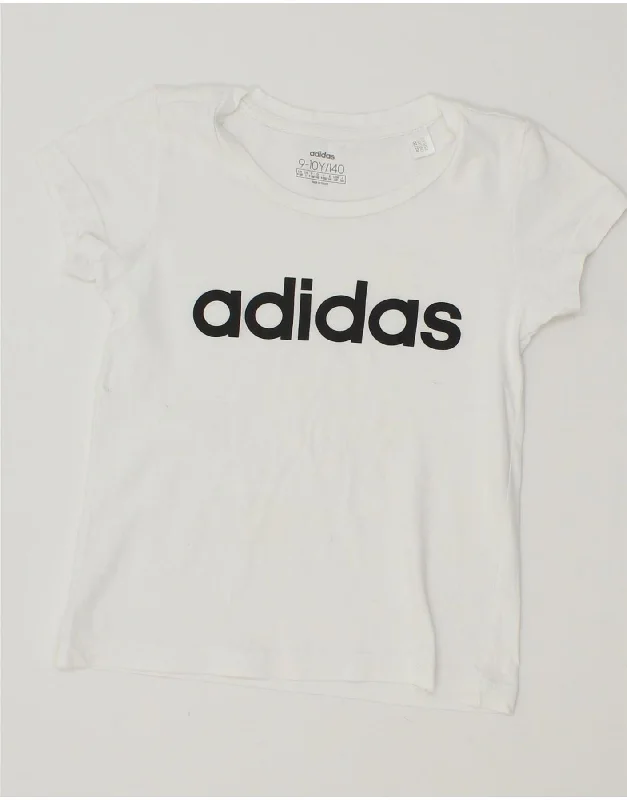 Stylish Men's HenleysADIDAS Girls Graphic T-Shirt Top 9-10 Years White