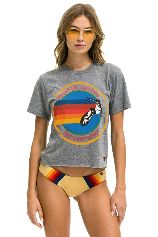 Men's Shirts for FishingAVIATOR NATION HAMPTONS BOYFRIEND TEE - HEATHER GREY