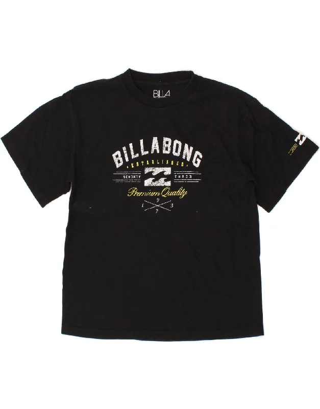 Men's Shirts for Beach OutingsBILLABONG Boys Graphic T-Shirt Top 12-13 Years Large Black Cotton Men's Shirts for Beach OutingsBILLABONG Boys Graphic T-Shirt Top 12-13 Years Large Black Cotton