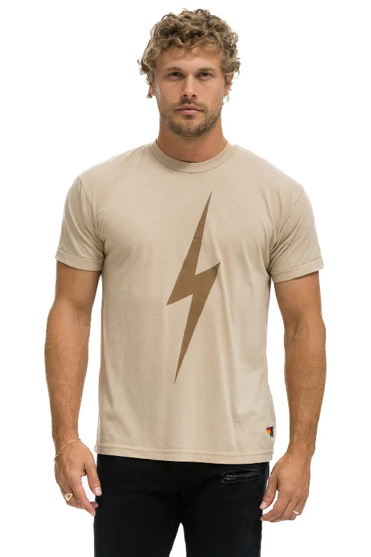 Men's Dressy Shirts for Formal EventsBOLT TEE - SAND // MOCHA