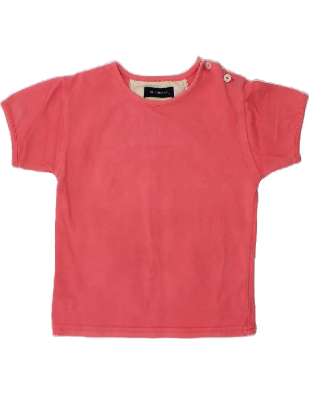 Men's Shirts with Wrinkle-Resistant FabricBURBERRY Girls T-Shirt Top 2-3 Years Pink Cotton Men's Shirts with Wrinkle-Resistant FabricBURBERRY Girls T-Shirt Top 2-3 Years Pink Cotton