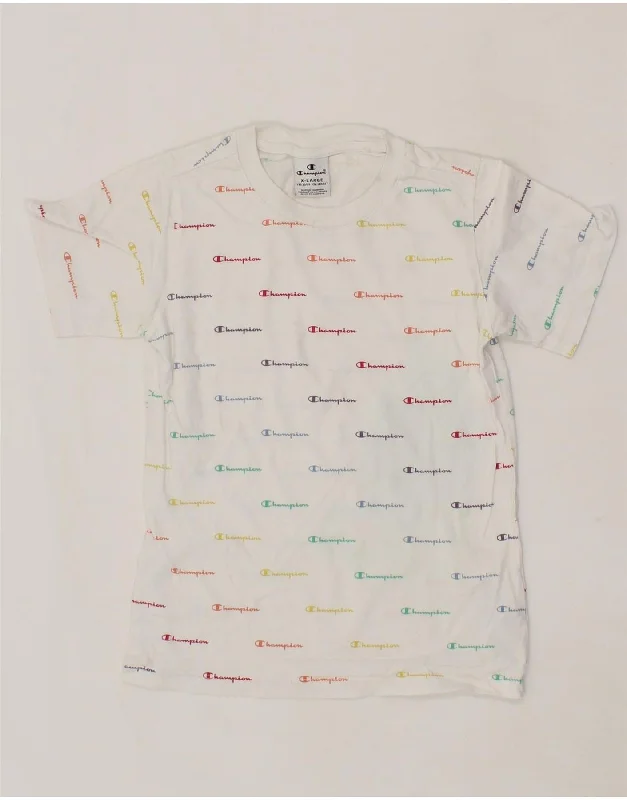 Stylish Men's HenleysCHAMPION Boys Graphic T-Shirt Top 13-14 Years XL White Cotton
