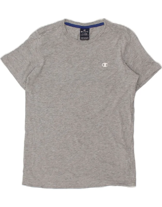 Men's Shirts with Mandarin CollarsCHAMPION Boys T-Shirt Top 13-14 Years XL Grey Cotton Men's Shirts with Mandarin CollarsCHAMPION Boys T-Shirt Top 13-14 Years XL Grey Cotton