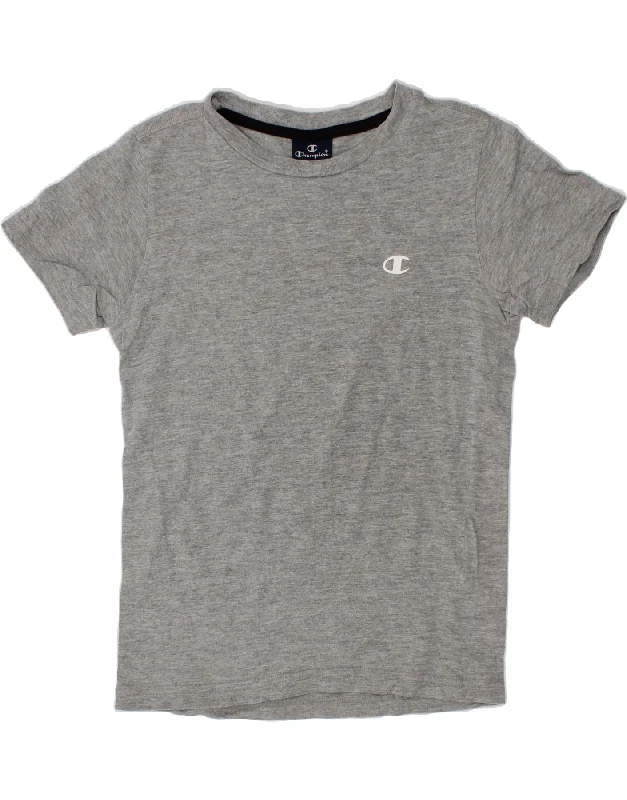 Men's Shirts with CollarsCHAMPION Boys T-Shirt Top 7-8 Years Small  Grey Cotton