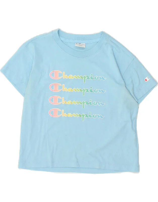 Men's Shirts with Animal PrintsCHAMPION Girls Graphic T-Shirt Top 11-12 Years Large Blue Cotton Men's Shirts with Animal PrintsCHAMPION Girls Graphic T-Shirt Top 11-12 Years Large Blue Cotton