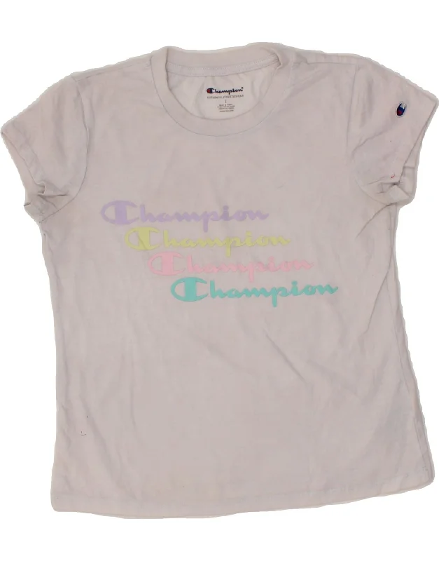 Men's Shirts with Graphic PrintsCHAMPION Girls Graphic T-Shirt Top 11-12 Years Large White Cotton Men's Shirts with Graphic PrintsCHAMPION Girls Graphic T-Shirt Top 11-12 Years Large White Cotton