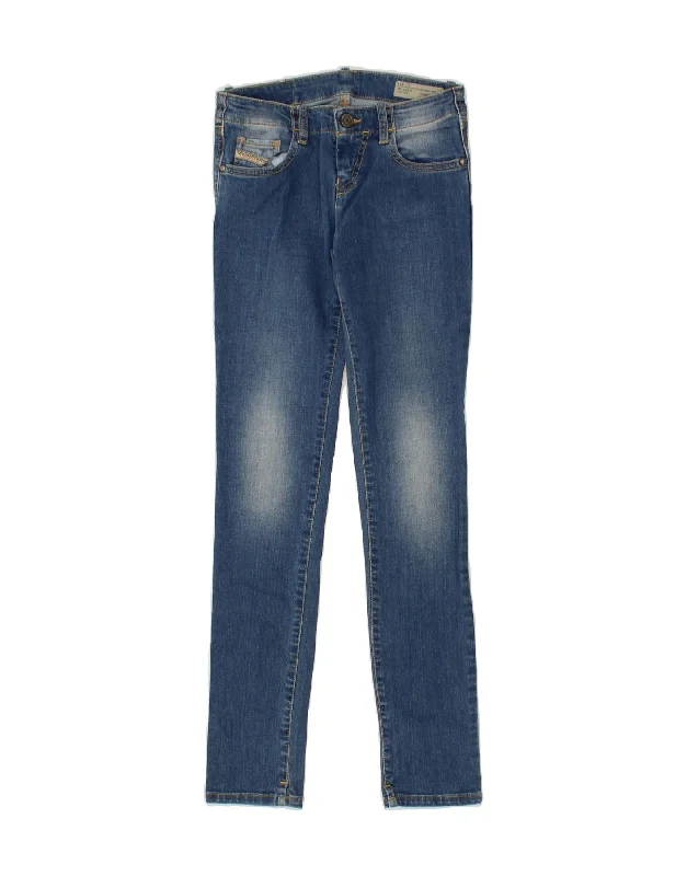 Premium Men's JeansDIESEL Girls Grupee Skinny Jeans 10-11 Years W24 L28 Blue Cotton