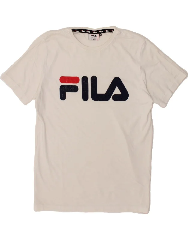 Men's Shirts with Hidden ButtonsFILA Boys Graphic T-Shirt Top 13-14 Years White Cotton Men's Shirts with Hidden ButtonsFILA Boys Graphic T-Shirt Top 13-14 Years White Cotton