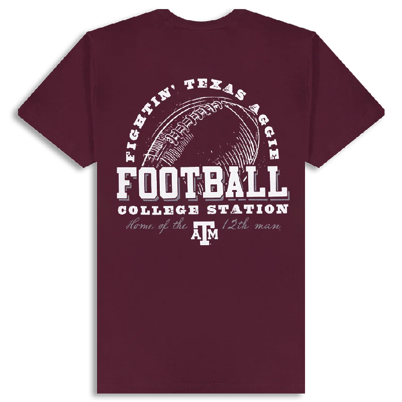 Solid-Colored Men's ShirtsTexas A&M Football Home of 12th Man Maroon T-Shirt