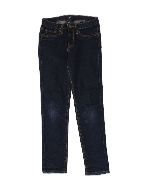 Modern Men's JeansGAP Girls Standard Regular Super Skinny Jeans 7-8 Years W24 L24 Blue