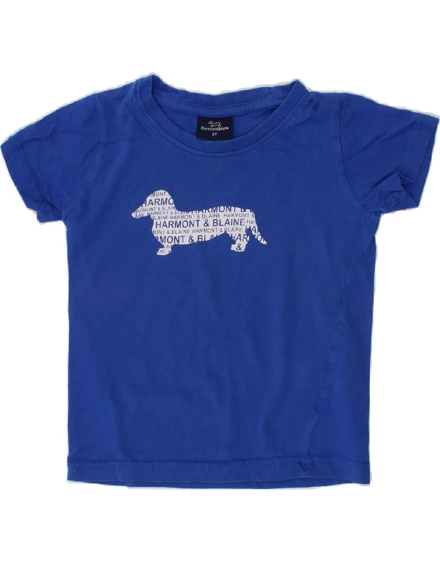 Men's Long-Sleeved ShirtsHARMONT & BLAINE Baby Boys Graphic T-Shirt Top 18-24 Months Blue Cotton Men's Long-Sleeved ShirtsHARMONT & BLAINE Baby Boys Graphic T-Shirt Top 18-24 Months Blue Cotton