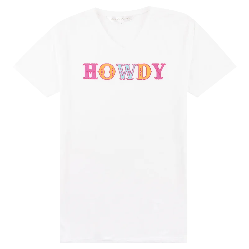 Men's Shirts with Moisture-Wicking FabricHowdy Friends V-Neck T-Shirt