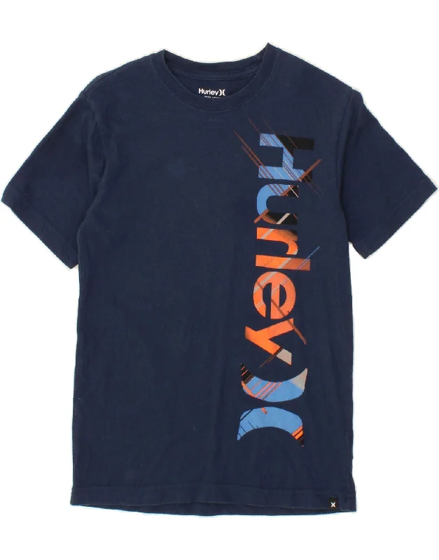 Men's Dressy Shirts for Formal EventsHURLEY Boys Graphic T-Shirt Top 10-11 Years Medium Navy Blue Cotton Men's Dressy Shirts for Formal EventsHURLEY Boys Graphic T-Shirt Top 10-11 Years Medium Navy Blue Cotton