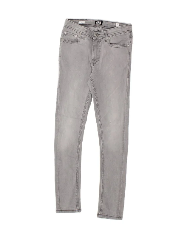 Men's Tapered JeansJACK & JONES Boys Dan Super Skinny Jeans 11-12 Years W26 L27 Grey Cotton