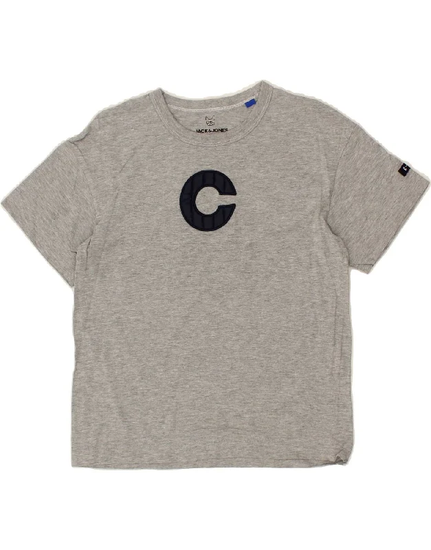 Men's Shirts with Hidden ButtonsJACK & JONES Boys Graphic T-Shirt Top 11-12 Years Grey