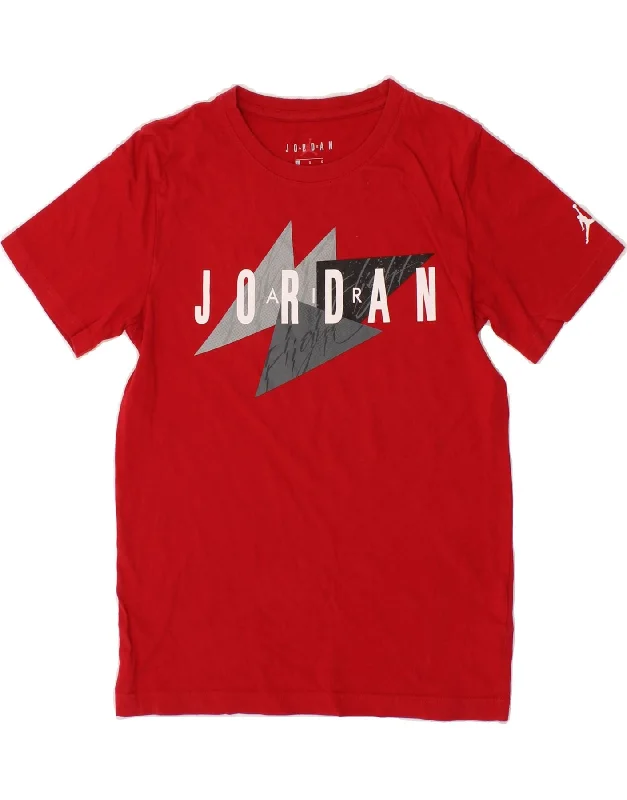 Men's Shirts for HikingJORDAN Boys Graphic T-Shirt Top 12-13 Years Large  Red Cotton