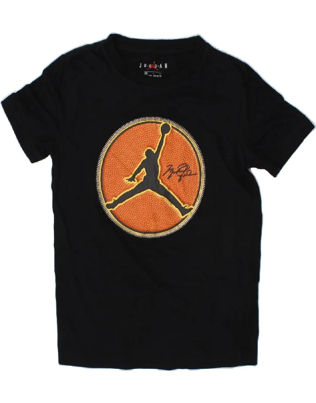 Classic Men's Button-Up ShirtsJORDAN Boys Graphic T-Shirt Top 8-9 Years Small Black Cotton Classic Men's Button-Up ShirtsJORDAN Boys Graphic T-Shirt Top 8-9 Years Small Black Cotton