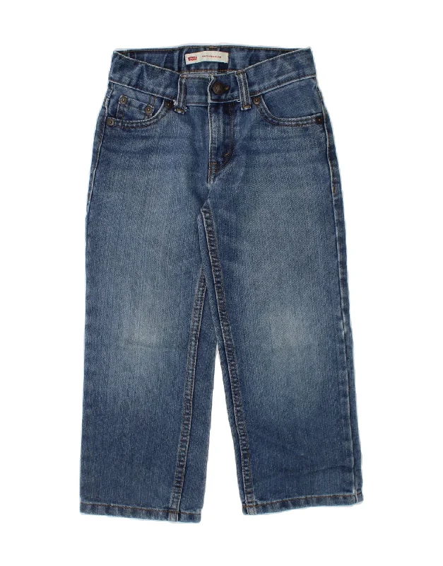 XL Men's JeansLEVI'S Boys 505 Regular Straight Jeans 4-5 Years W22 L17  Blue Cotton