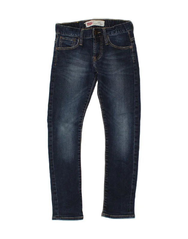 Rip and Tear Men's JeansLEVI'S Boys 520 Tapered Jeans 7-8 Years W26 L24 Blue Cotton