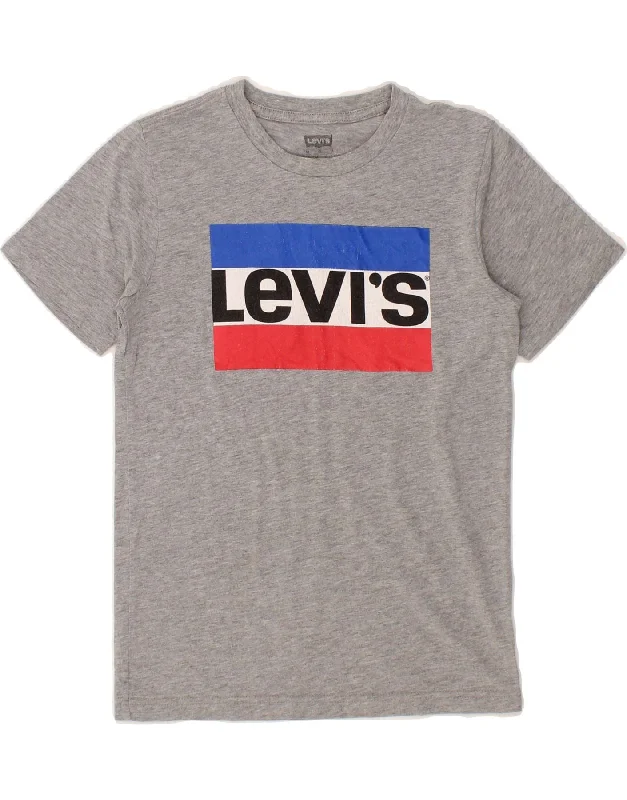 Men's Shirts with Mock NecksLEVI'S Boys Graphic T-Shirt Top 10-11 Years Medium Grey
