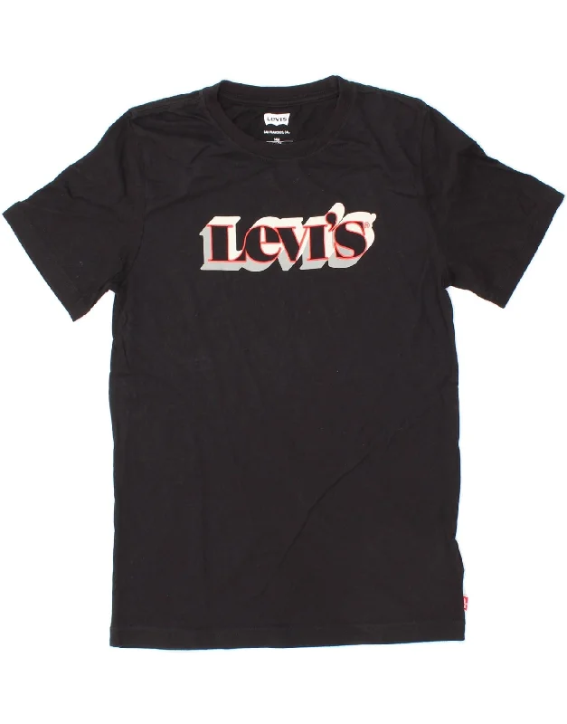 Men's Shirts with Floral PrintsLEVI'S Boys Graphic T-Shirt Top 13-14 Years Black Cotton Men's Shirts with Floral PrintsLEVI'S Boys Graphic T-Shirt Top 13-14 Years Black Cotton
