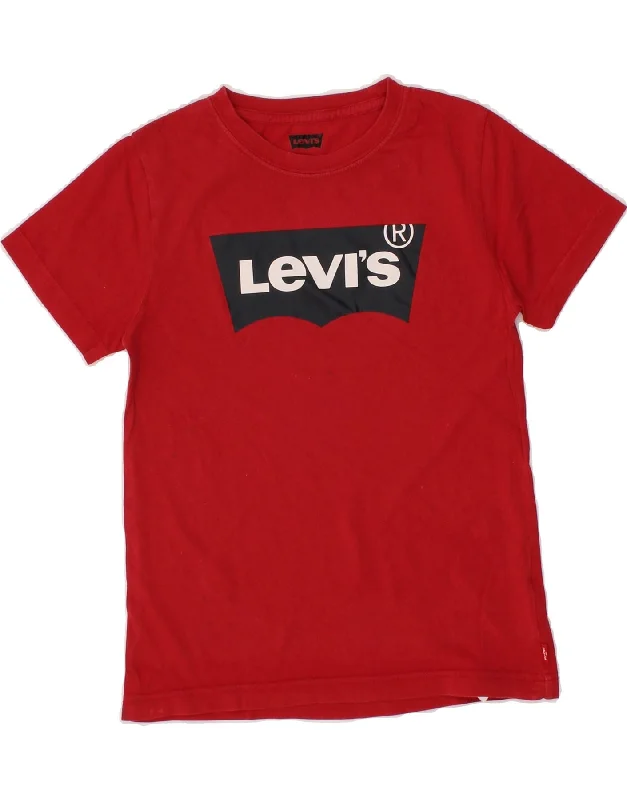Men's Shirts with Contrast CollarsLEVI'S Boys Graphic T-Shirt Top 9-10 Years Red Cotton Men's Shirts with Contrast CollarsLEVI'S Boys Graphic T-Shirt Top 9-10 Years Red Cotton