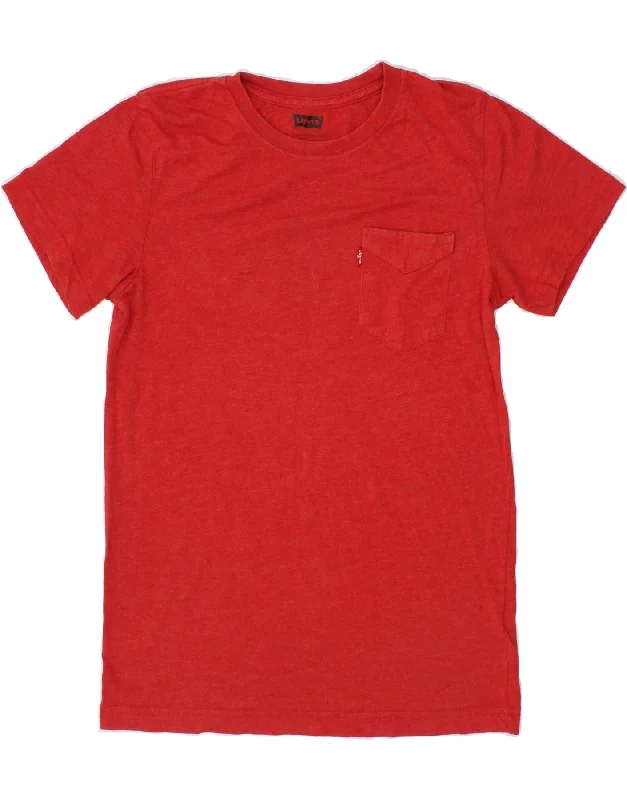 Men's Shirts with Graphic SleevesLEVI'S Boys T-Shirt Top 12-13 Years Large Red Cotton Men's Shirts with Graphic SleevesLEVI'S Boys T-Shirt Top 12-13 Years Large Red Cotton