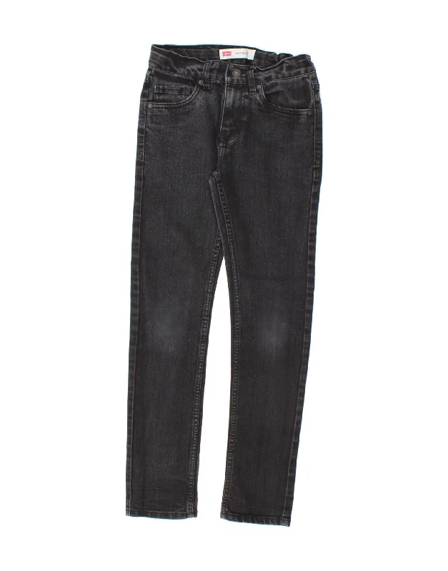 Slim-Fit Men's JeansLEVI'S Girls 510 Skinny Jeans 11-12 Years W26 L28  Black Cotton