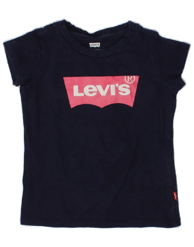 Men's Shirts with Graphic SleevesLEVI'S Girls Graphic T-Shirt Top 2-3 Years Navy Blue Cotton Men's Shirts with Graphic SleevesLEVI'S Girls Graphic T-Shirt Top 2-3 Years Navy Blue Cotton