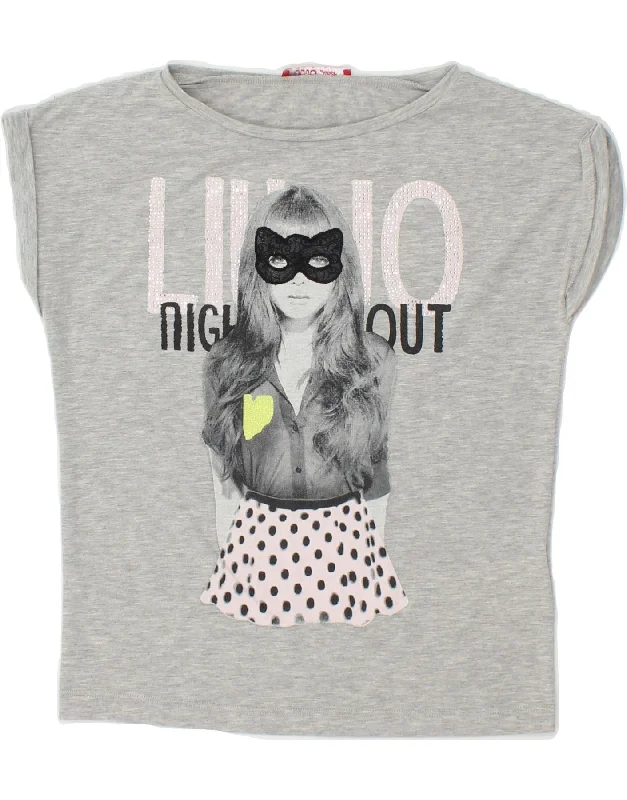 Men's Shirts with UV ProtectionLIU JO Boys Graphic T-Shirt Top 9-10 Years Grey Cotton Men's Shirts with UV ProtectionLIU JO Boys Graphic T-Shirt Top 9-10 Years Grey Cotton
