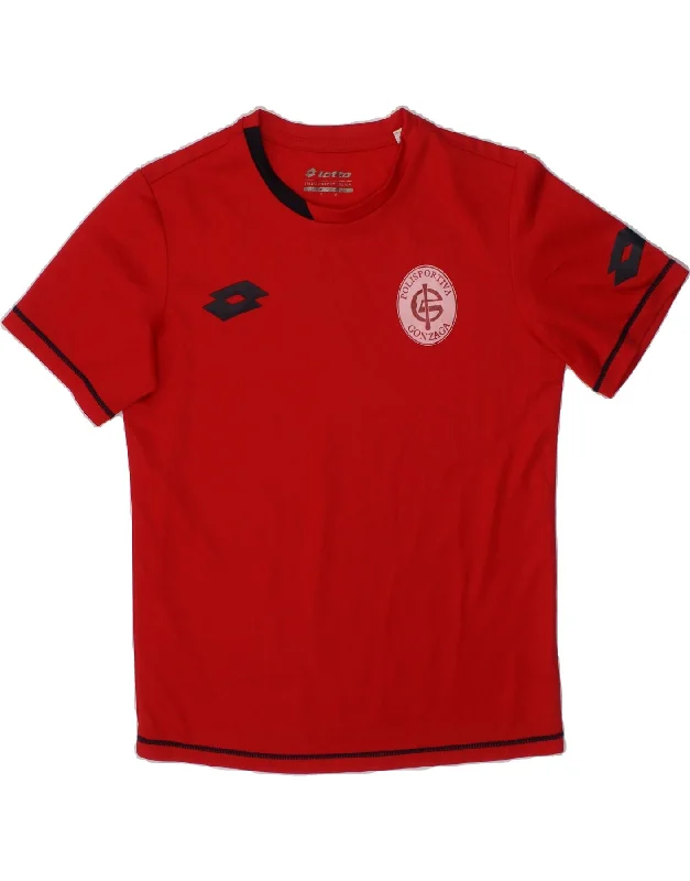 Men's Shirts for Beach OutingsLOTTO Boys Graphic T-Shirt Top 9-10 Years Small Red Polyester Men's Shirts for Beach OutingsLOTTO Boys Graphic T-Shirt Top 9-10 Years Small Red Polyester