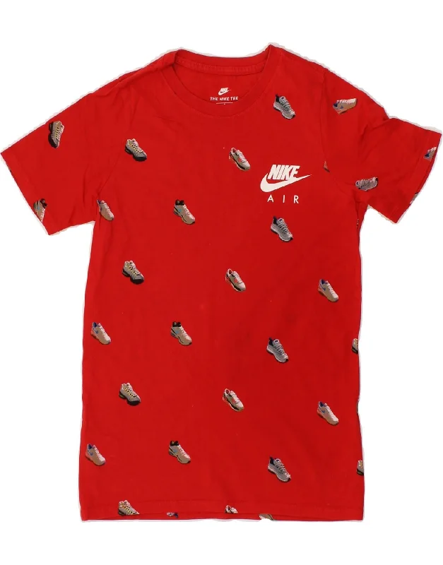 Casual Men's T-ShirtsNIKE Boys Athletic Cut Graphic T-Shirt Top 8-9 Years Small Red Cotton Casual Men's T-ShirtsNIKE Boys Athletic Cut Graphic T-Shirt Top 8-9 Years Small Red Cotton