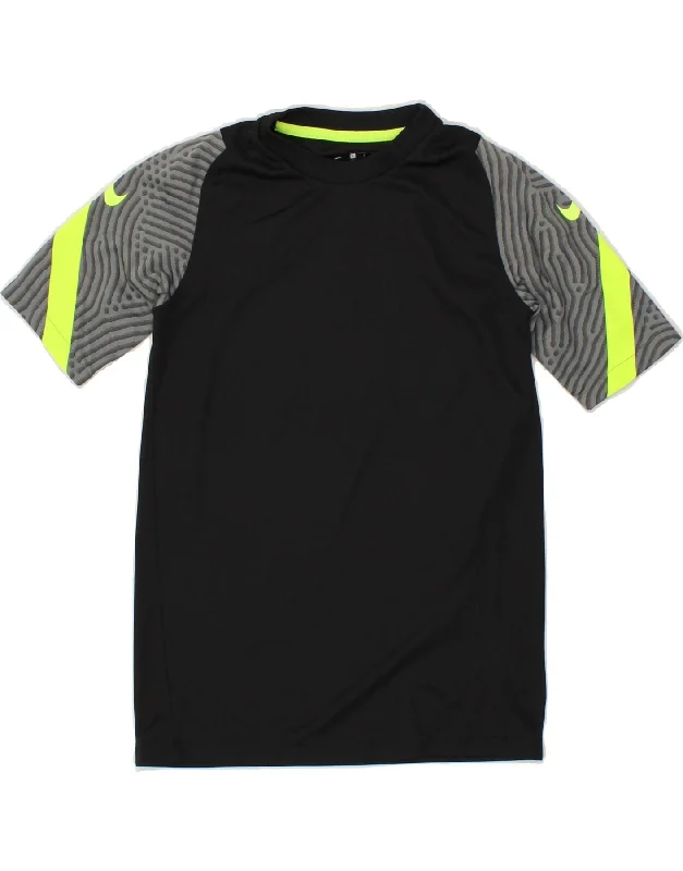 Men's Shirts with Graphic SleevesNIKE Boys Dri Fit T-Shirt Top 12-13 Years Large Black Colourblock Men's Shirts with Graphic SleevesNIKE Boys Dri Fit T-Shirt Top 12-13 Years Large Black Colourblock