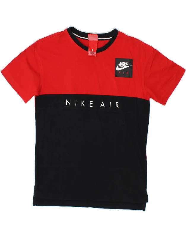 Men's Shirts with Adjustable CuffsNIKE Boys Graphic T-Shirt Top 12-13 Years Large Red Colourblock Cotton Men's Shirts with Adjustable CuffsNIKE Boys Graphic T-Shirt Top 12-13 Years Large Red Colourblock Cotton