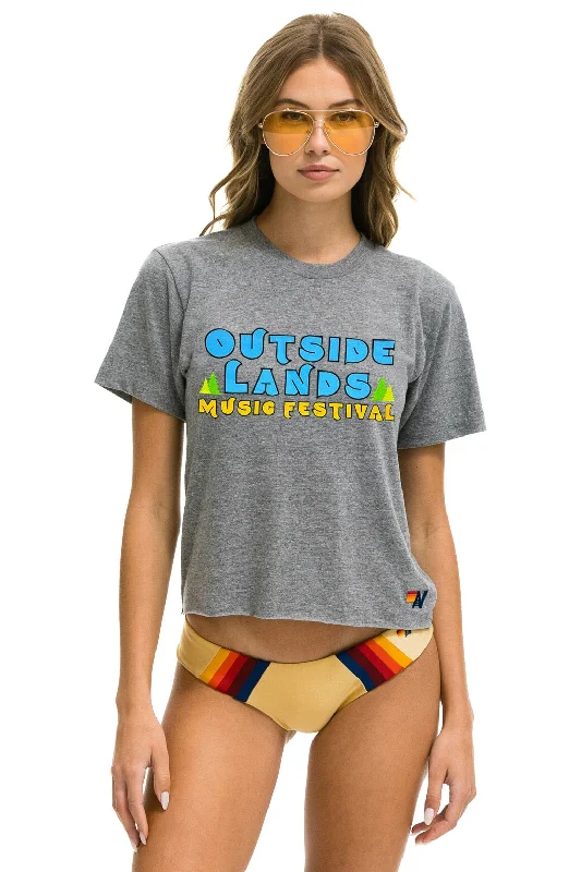 Striped Men's TopsOUTSIDE LANDS 2024 BOYFRIEND TEE - HEATHER GREY