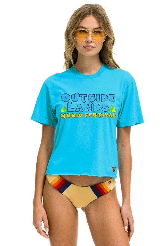 Men's Shirts with CollarsOUTSIDE LANDS 2024 BOYFRIEND TEE - NEON BLUE