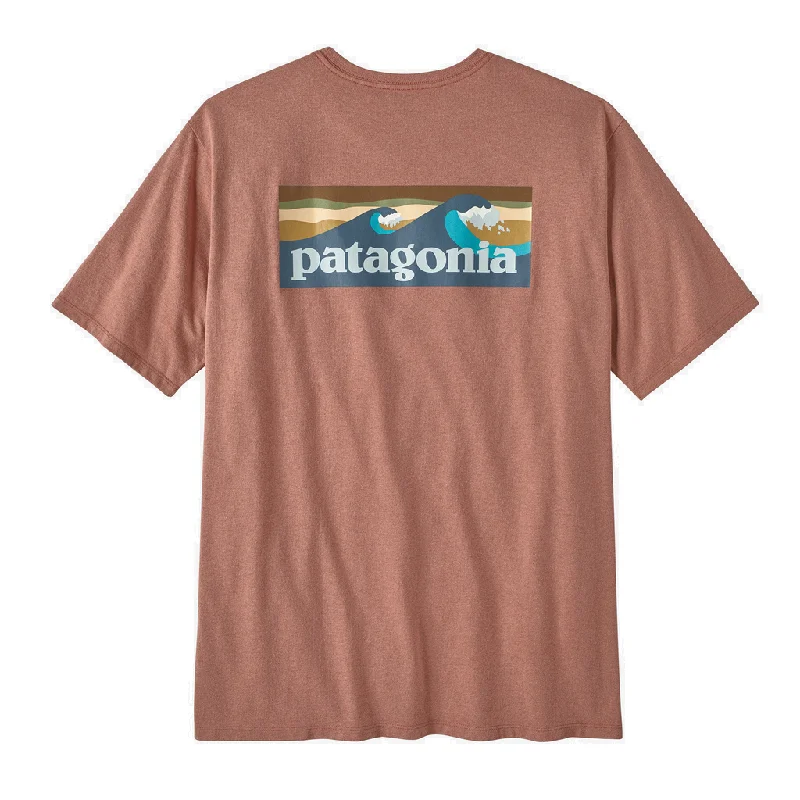 Men's Shirts with Surplice HemlinesPatagonia Men's Boardshort Logo Pocket Responsibili-Tee - Past Season
