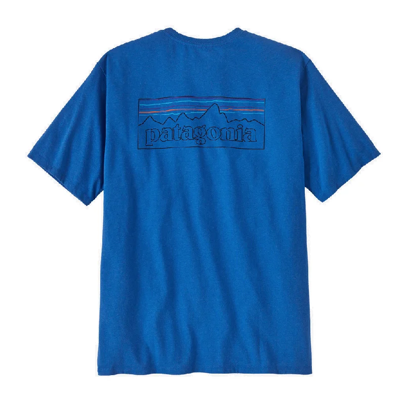 Men's Shirts with Rounded HemlinesPatagonia Men's P-6 Logo Responsibili-Tee - Past Season