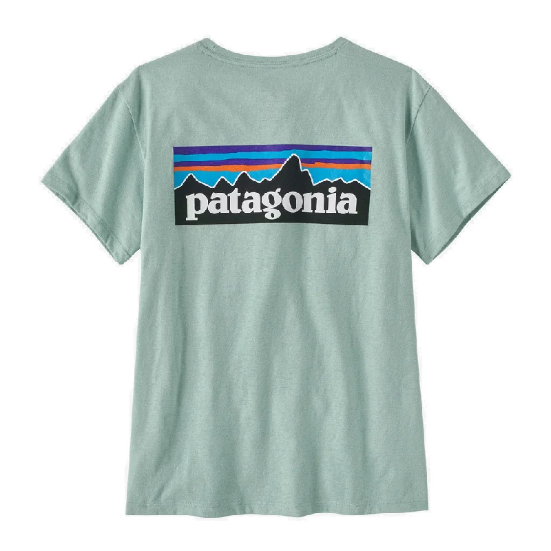 Men's Shirts with Pleated HemlinesPatagonia Women's P-6 Logo Responsibili-Tee - Past Season