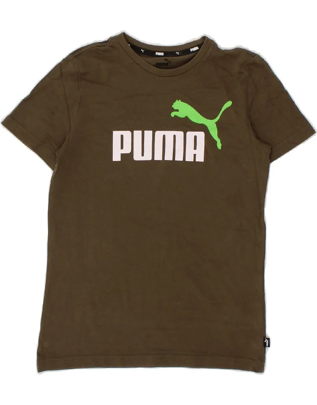 Men's Shirts with Geometric PatternsPUMA Boys Graphic T-Shirt Top 11-12 Years Large Khaki Cotton Men's Shirts with Geometric PatternsPUMA Boys Graphic T-Shirt Top 11-12 Years Large Khaki Cotton